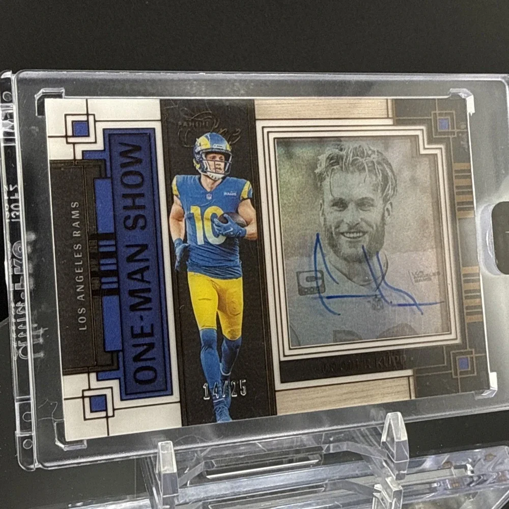 2024 Panini One Cooper Kupp ONE MAN SHOW Auto /25 ON-CARD Rams SSP